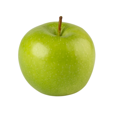 Yeşil Elma kesiti, tam derinlik.