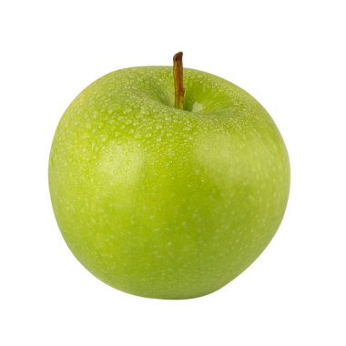 Yeşil Elma kesiti, tam derinlik.