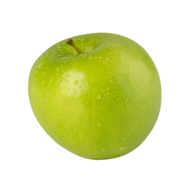 Yeşil Elma kesiti, tam derinlik.