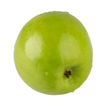 Yeşil Elma kesiti, tam derinlik.