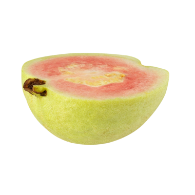 Pembe Guava, kesme, tam alan derinliği.
