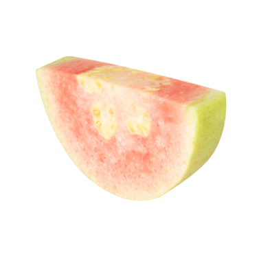 Pembe Guava, kesme, tam alan derinliği.