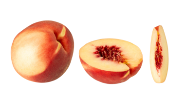 Şeftali, kesme, tam derinlik.