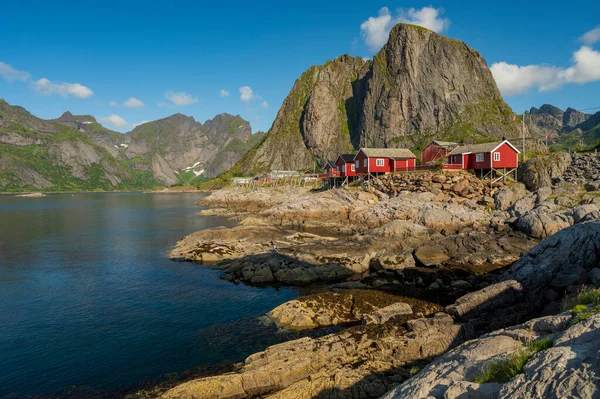 Lofoten Summer Landscape Lofoten Arquipélago Noruega Localizado Condado Nordland Conhecido — Fotografia de Stock