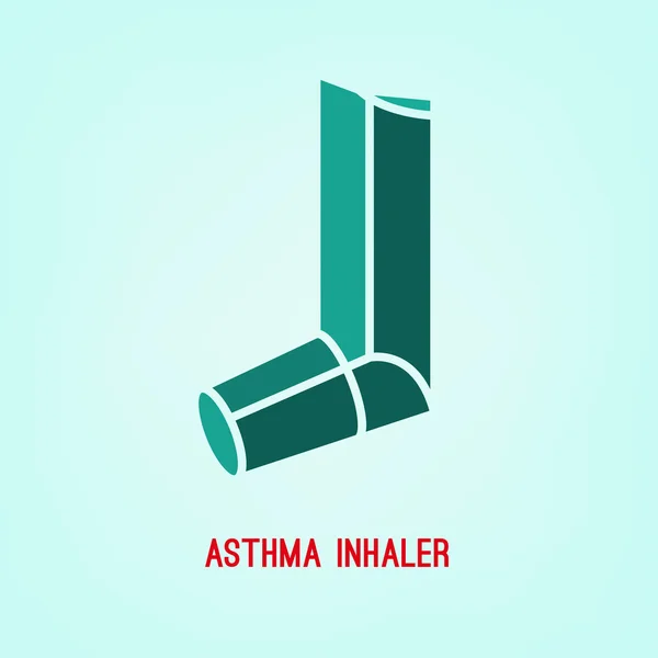 Inhalateur vecteur d'asthme — Image vectorielle