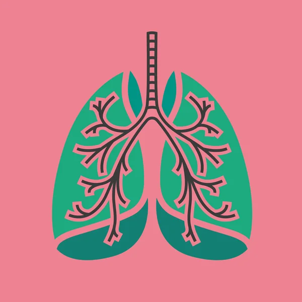 Vector Lungs Icono — Vector de stock