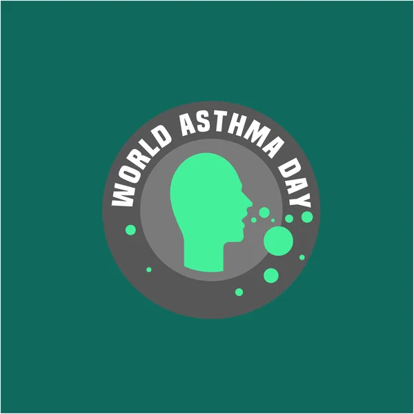 Παγκόσμια ημέρα άσθματος — Διανυσματικό Αρχείο