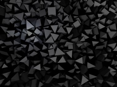 Soyut geometrik şekil. 3D render