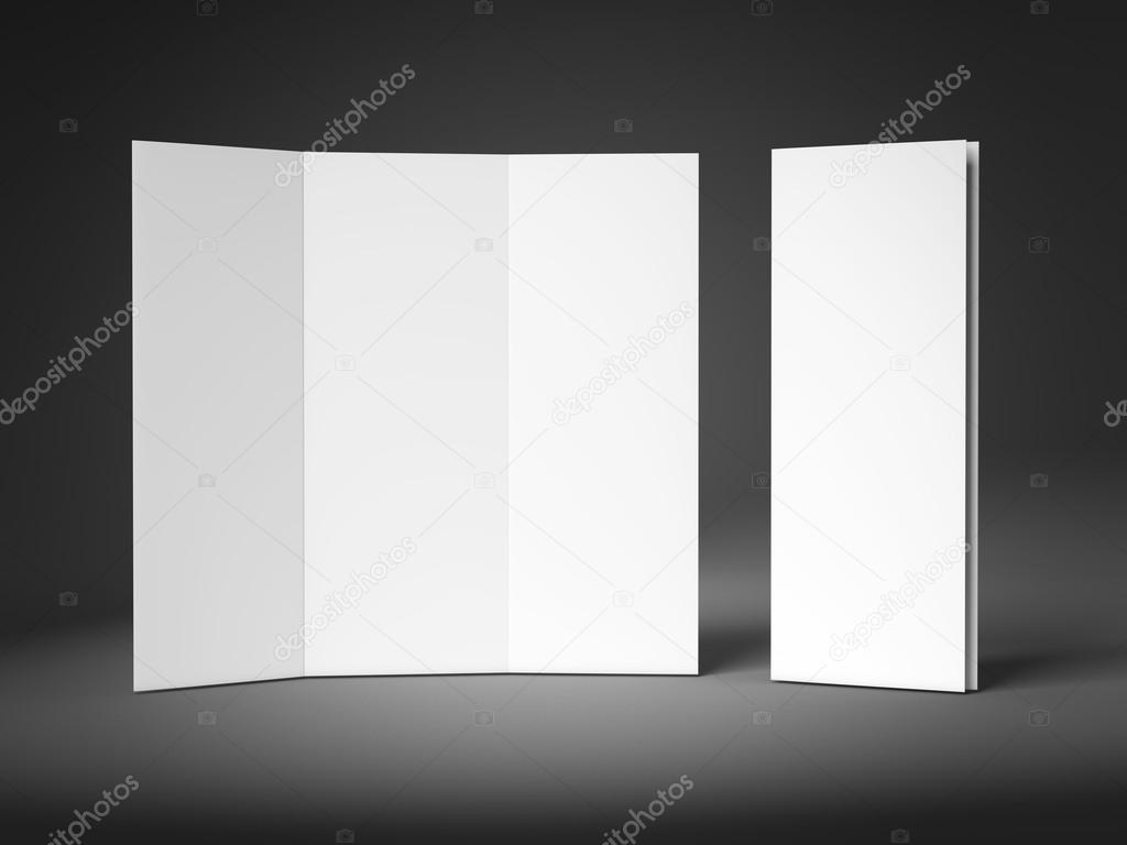 Tri-fold Brochure Leaflet Zigzag Folded