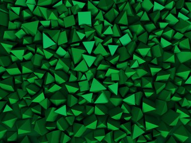 Soyut geometrik şekil. 3D render