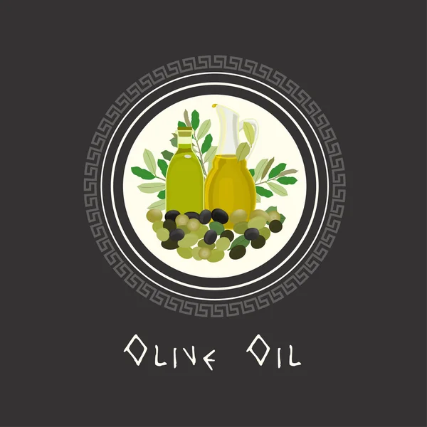 Olio vettore di oliva — Vettoriale Stock