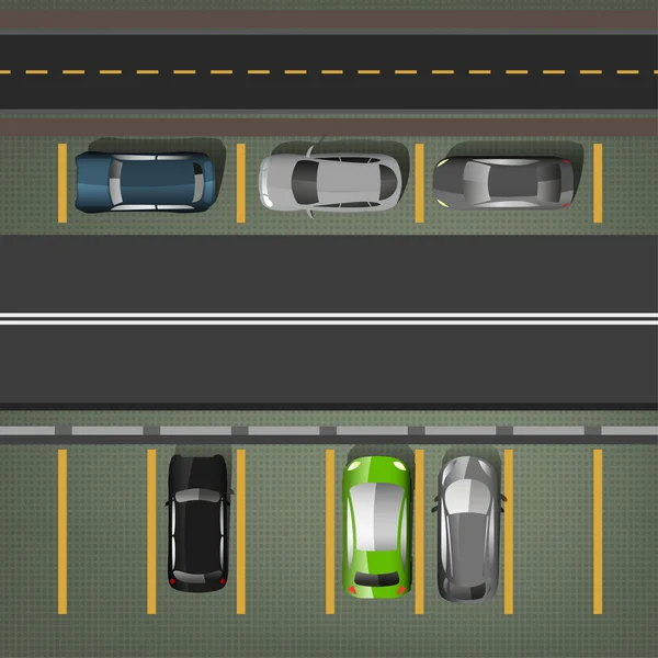 Imagem de estacionamento da cidade —  Vetores de Stock