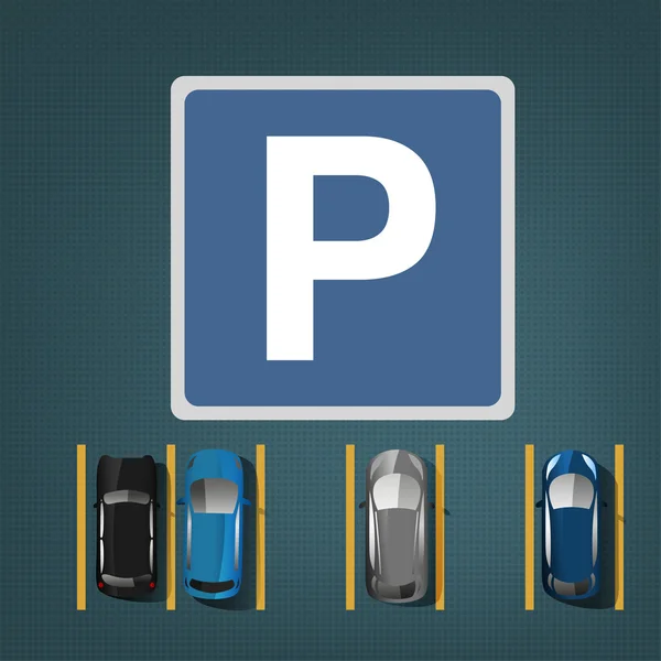 City parking obrazu — Wektor stockowy