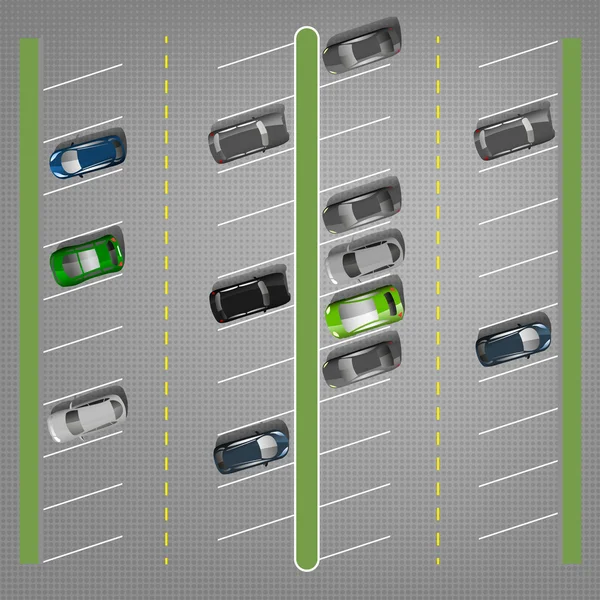 Parque de estacionamento vetorial —  Vetores de Stock