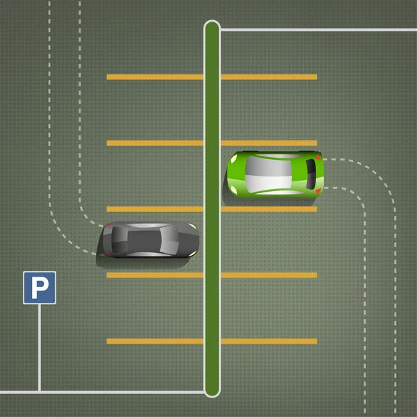 City parking afbeelding — Stockvector