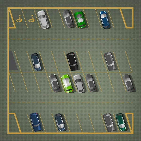 City parking afbeelding — Stockvector