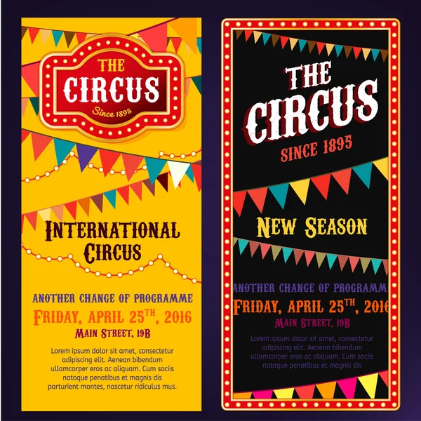 Circus Banners 03 B — Stockvector