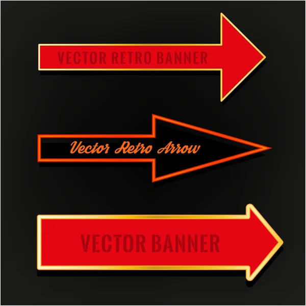 Retro Banner vector — Stockvector