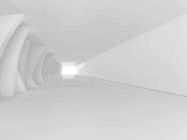 Tomma ljus stora hall 3d-rendering — Stockfoto