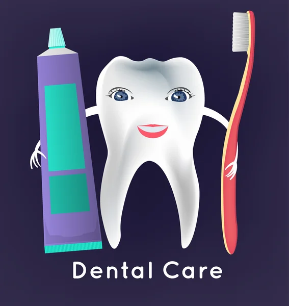 Carácter del vector dental — Vector de stock