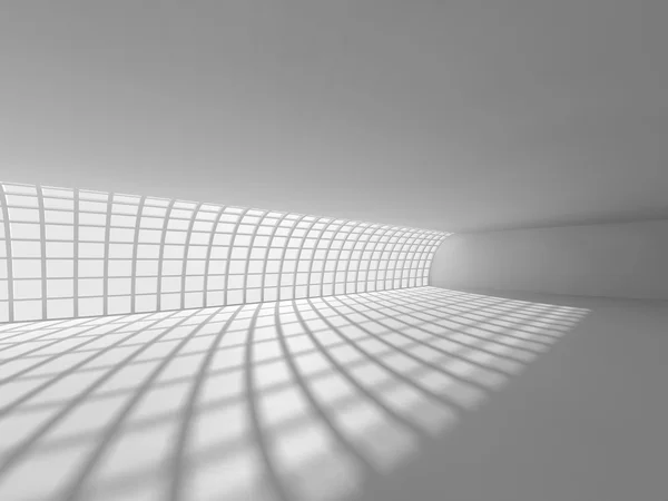 Luce vuota grande sala rendering 3D — Foto Stock