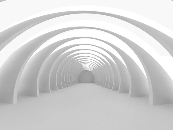 Luce vuota grande sala rendering 3D — Foto Stock
