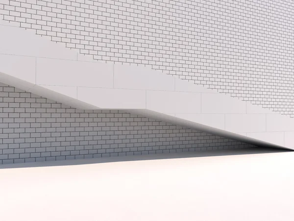 Lege licht grote zaal 3D-rendering — Stockfoto