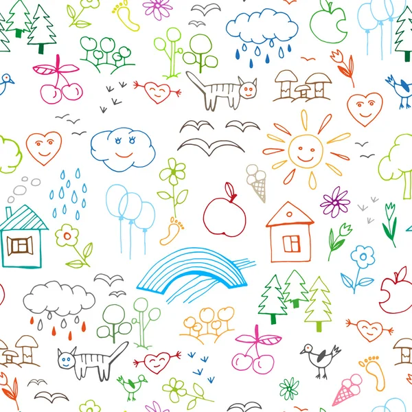 Children Drawing vector — Stock Illustration Children Drawing vector Stock Vector