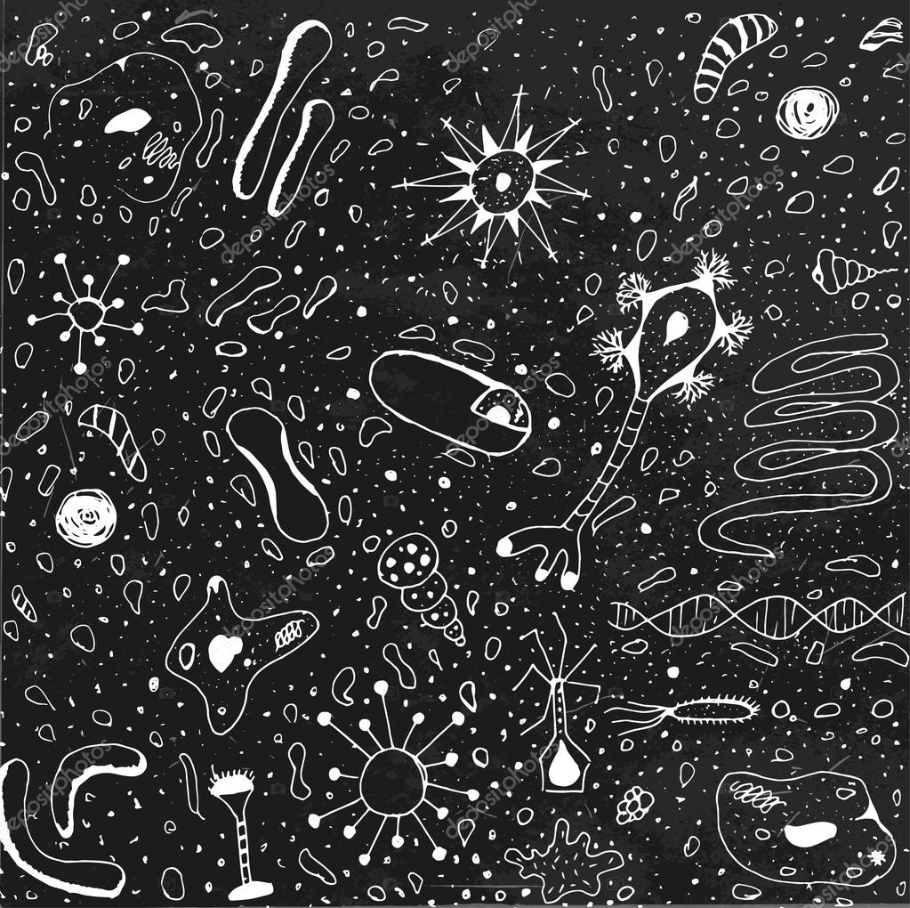 Biology vector background — Stock Vector © annyart #116639084