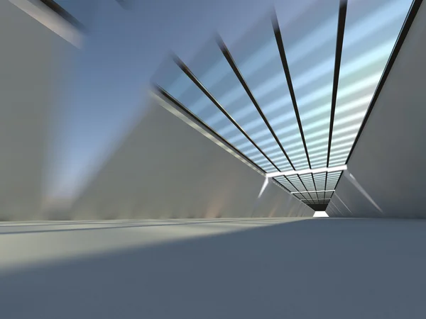 Rendering 3D tunnel del traffico . — Foto Stock