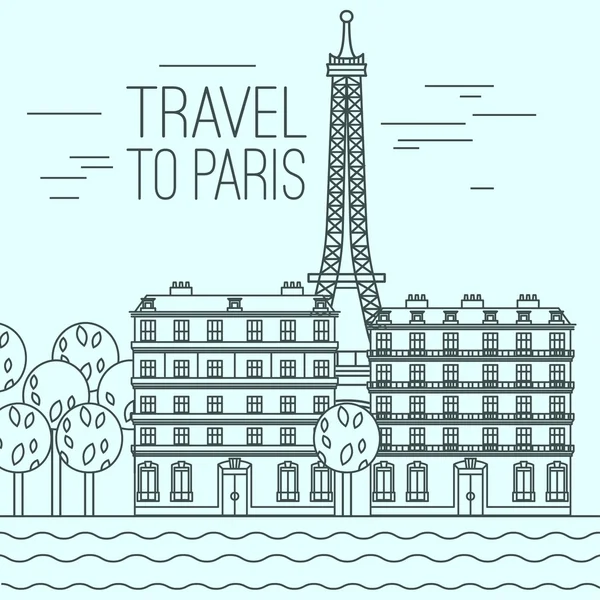 Paris Travel 04 A — Stock Vector