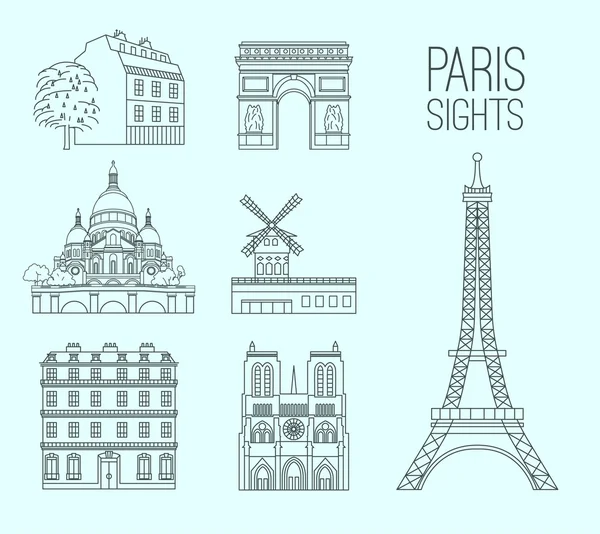 Париж Travel 09 A — стоковый вектор