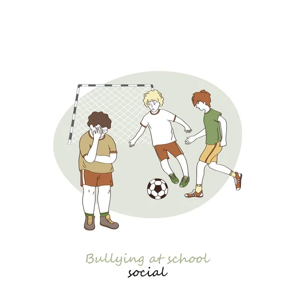 School child bullying — Stock Vector