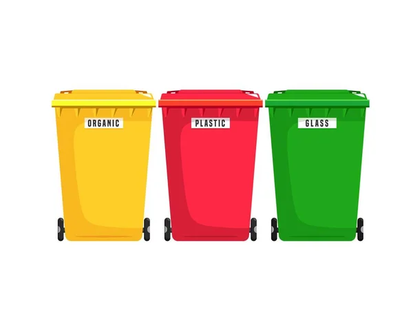 Immagine cestini della spazzatura — Vettoriale Stock