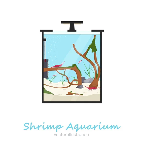 Image vectorielle de l'aquarium — Image vectorielle