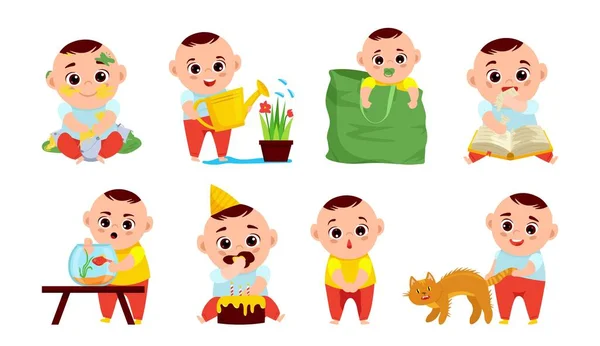 Baby jongen set — Stockvector