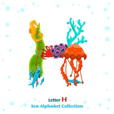 Balıklardan, yosunlardan, mercanlardan, deniz sakinlerinden oluşan eşsiz bir karakter.