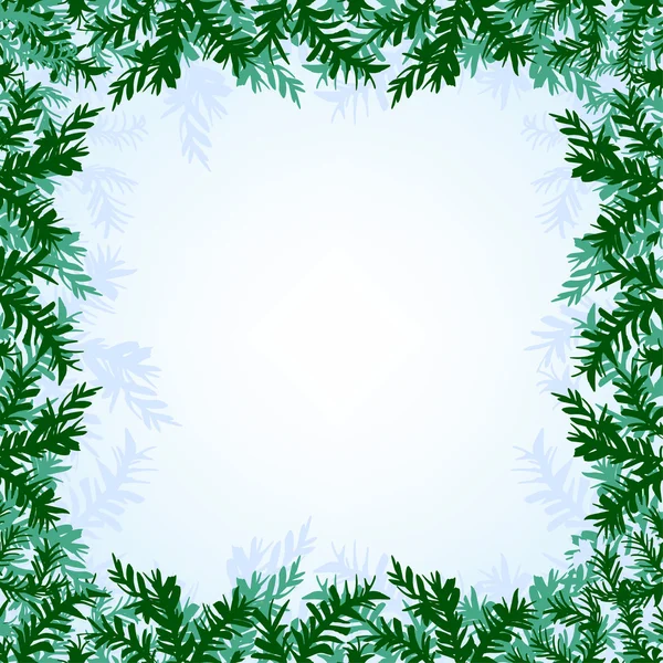 Christmas branches background — Stock Vector