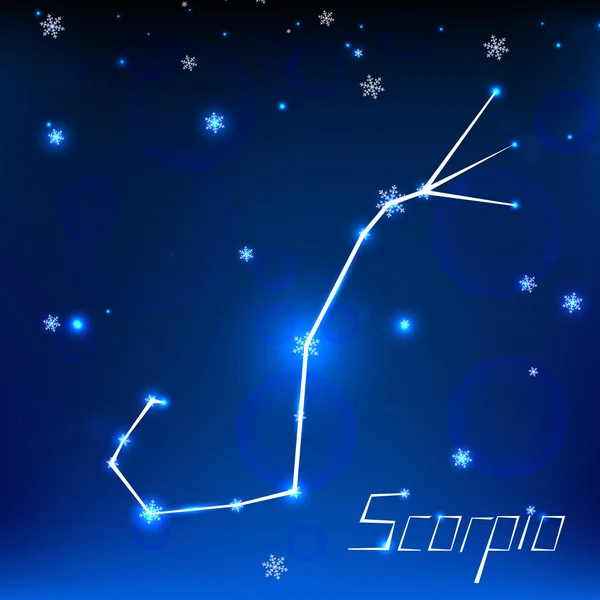 Christmas zodiac sign — Stock Vector