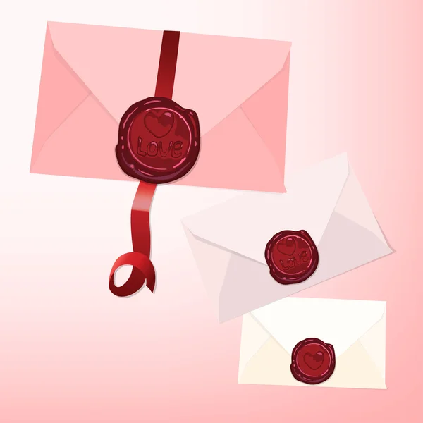 Envelope seal — Stock Vector