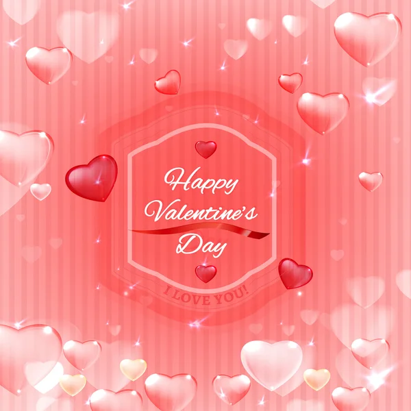 07 Carte postale Valentine — Image vectorielle