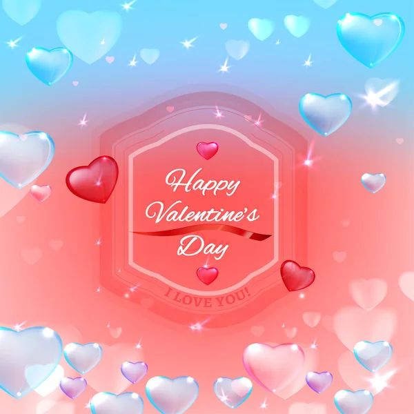 Carte postale Saint-Valentin — Image vectorielle