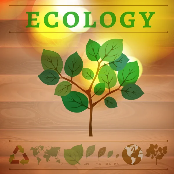 Infographie écologique — Image vectorielle