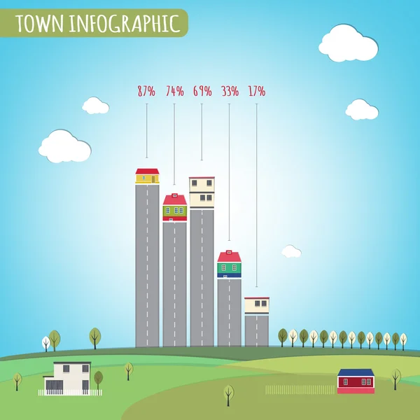 Infografías del pueblo — Archivo Imágenes Vectoriales