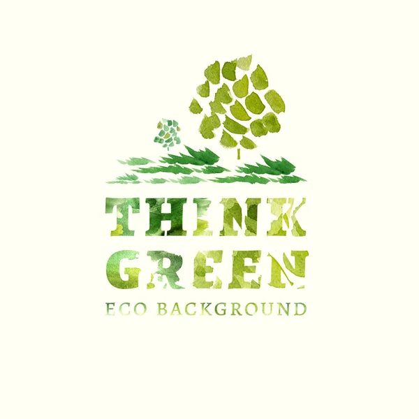 Think green — Stock Photo, Image