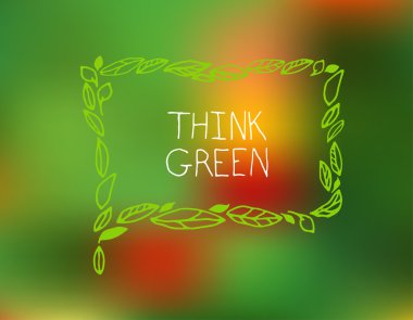 Yeşil konuşma balonu düşünüyorum