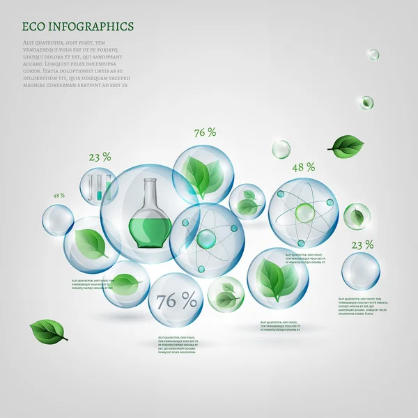 Bioinfografien — Stockvektor