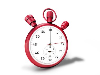 Kırmızı kronometre 3d render