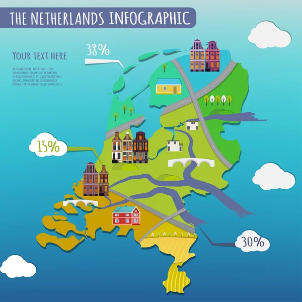 Infographie par pays — Image vectorielle