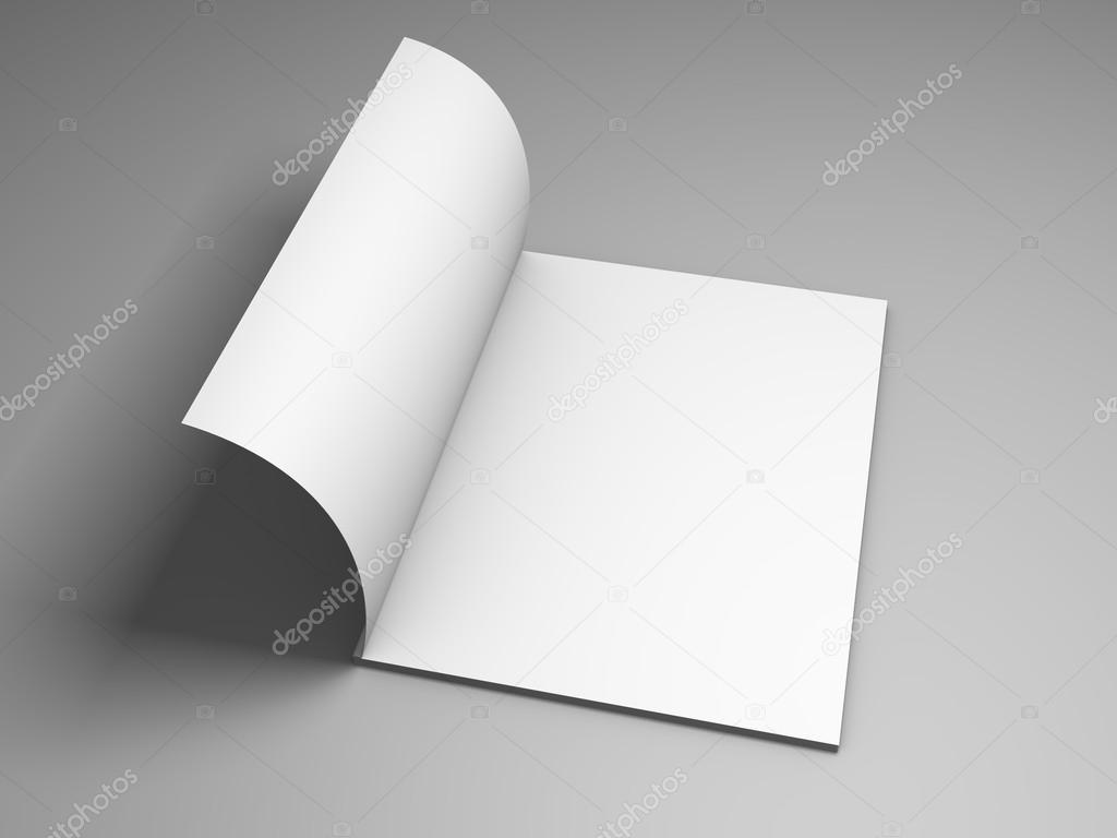 magazine template 3D rendering